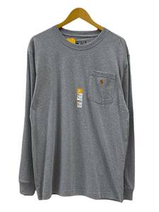 Carhartt (カーハート) Workwear LS Pocket T-Shirt ロンT 長袖Tシャツ 907604 K126 M グレー HEATHER GRAY メンズ/078