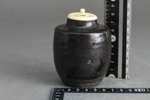 宋代 唐物 漢作 洪塘窯 肩衝茶入 仕覆 茶入 茶道具 茶入 茶器 茶道具 箱 検：裏千家 表千家 古唐津 古伊万里 志野 織部_画像6