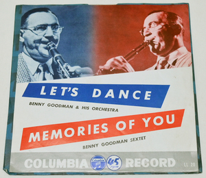 BENNY GOODMAN & HIS ORCHESTRA ベニー・グッドマン「LET’S DANCE 」「MEMORIES OF YOU 」 未試聴 中古シングルレコード Columbia