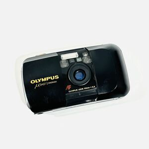 【A212】OLYMPUS μ[mju:] PANORAMA OLYMPUS LENS 35mm F3.5 コンパクトフイルムカメラ 現状品　ジャンク