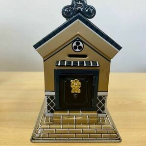 お蔵の貯金箱 ブリキ アオキトーイ製 貯金箱 アンティーク 昭和 ヴィンテージ 鍵無しの画像3