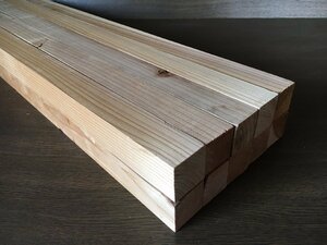 杉　角材　910×45×45ｍｍ　10本入　プレーナー　45角　DIY　木工　木　木材　無垢材　天然乾燥材　国産