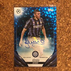 Topps 2024 UCC Flagship UEFA Champions League Lucio Blue Icy Autograph /99枚限定