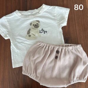 半袖Tシャツ&ミモランドショートパンツ 80cm