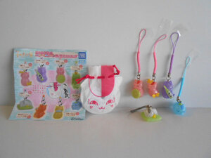 #Jpt12ND Natsume's Book of Friends nyanko. raw Power Stone manner strap 5 kind *TAKARATOMYARTS*200 jpy =013694_b