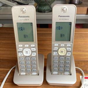 【初期化 動作確認済】Panasonic パナソニック 子機 増設子機 電話機 電話子機 コードレス電話機 ox-fkd506-n 2台セット r168