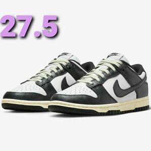 □本日22日限定□NIKE W DUNK LOW PRM ナイキ ダンク LOW プレミアム BLACK/WHITE 27.5