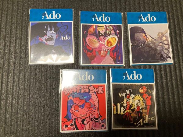 Ado アド セブンイレブンコラボ ジャケ写ステッカー 5種コンプリートセット