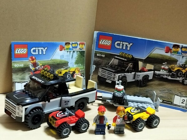 送料無料即決希望　レゴ (LEGO) シティ 四輪バギーとトレーラー 60148　ミニフィグ　タイヤ　車　CITY 絶版