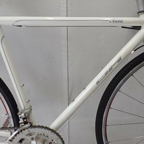 BH ロードバイク AURA 27インチ 520mm SHIMANO 2x8s ホワイト ビーエイチ 配送/来店引取可 ∩ 6DD5E-1の画像3