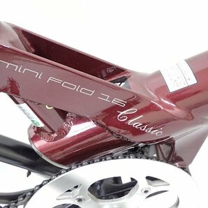 BENELLI ベネリ mini Fold 16 Classic ミニベロ 折り畳み電動アシスト自転車 2021年 説明書付 配送/来店引取可 ∴ 6E125-1の画像4