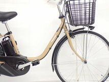 Panasonic 電動アシスト自転車 ビビ・YX BE-FY632Y 26インチ 内装3段変速 8Ah アースイエロー 配送/来店引取可 パナソニック ◆ 6E192-1_画像3