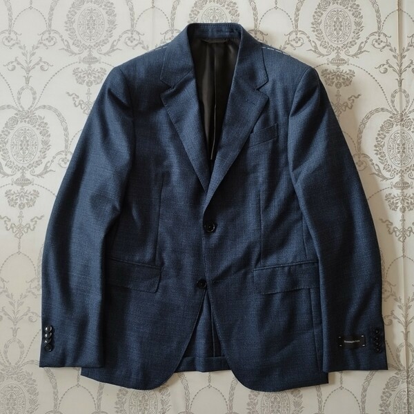 エルメネジルドゼニア ネイビージャケット サイズ46 テーラードジャケット ウール ブレザー