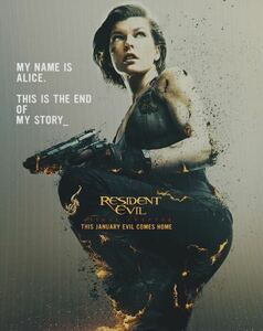 バイオハザード　ミラジョヴォヴィッチ　Resident Evil　輸入　写真　約20.3x25.4cm　23279