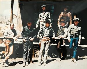 大型写真(約35.5x28cm) 　荒野の七人　The Magnificent Seven　スティーブマックイーン　輸入　写真　sb0277.