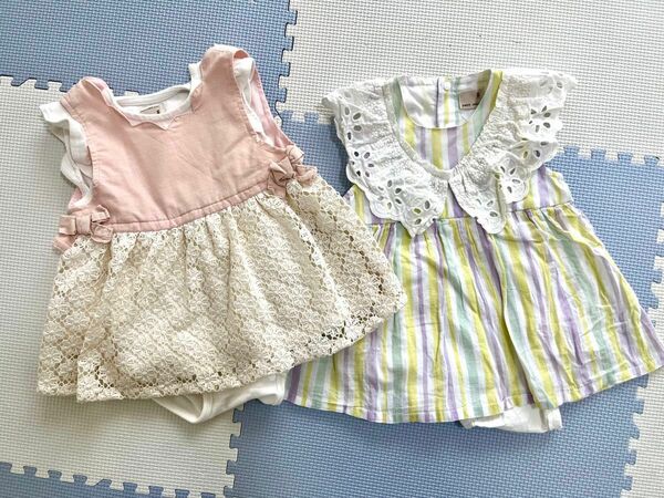 petit main ワンピース　2点set 【size80】