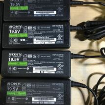 【送料無料】(041066E) 10個セットSONY VGP-AC19V33／VGP-AC19V27／VGP-AC19 V19 19.5V3.9A純正品ACアダプター　メガネケーブル付 中古品_画像4