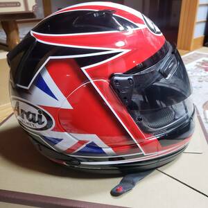 ★送料無料★Arai アライ ASTRO PRO SHADE FLAG UK フルフェイスヘルメット Mサイズ