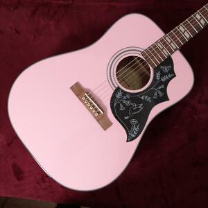 【7822】 EPIPHONE humming bird PRO ピンク 希少