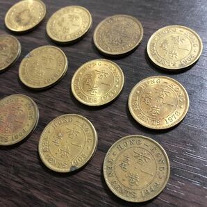 香港 １0セント 銅貨 コレクター放出品 外国コイン 古銭 ヨーロッパ コイン の画像2