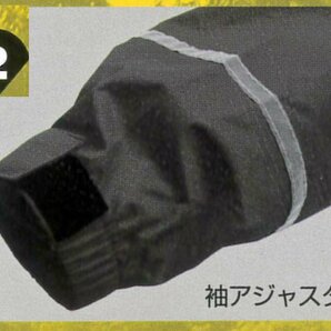 ★BACKPACK RAIN COAT★ W-70 リュックレインコート【 ブラック Black 】リュックの背負えるレインコートの画像4