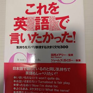 これを英語で言いたかった