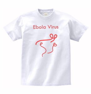 おもしろ　エボラ　Tシャツ　白　MLサイズ　送料無料　ｈ495