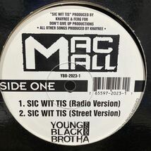 【US94年】MAC MALL/SIC WIT TIS/PIMP SHIT/hiphop/Gangsta レコード 12”_画像3