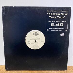 【US.Promo 94年】E-40/Captain Save Them Thoe-Practice Looking Hard/Rap/Hiphop/レコード 12”