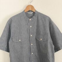 【ライカ社製】日本製 ピアスポーツ/PIA SPORTS 半袖シャツ シャンブレー デザイン/made in japan/japanese label/vintage/古着_画像2