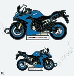 送料無料 スズキ GSX-S1000GT EK1AA ラバーキーホルダー スズキグローバル純正品