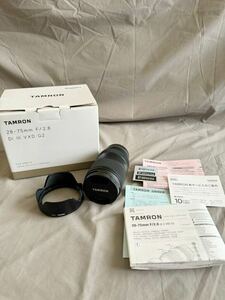 TAMRON タムロン 28-75mm F/2.8 Di III VXD G2（Model A063） 極美品