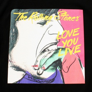 新品未使用 ローリング・ストーンズ / アンディ・ウォーホル【 LOVE YOU LIVE 】Tシャツ The Rolling Stones XL サイズ 
