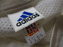 アディダス タンクトップ ランニングシャツ Vネック メッシュ スポーツウエア トップス メンズ Lサイズ 白 adidas_画像4