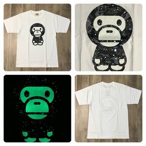 ★新品★ 蓄光 Space camo マイロ Tシャツ Mサイズ a bathing ape BAPE MILO galaxy スペースカモ エイプ ベイプ アベイシングエイプ w4