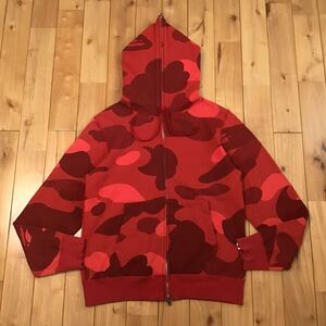 Giant camo フルジップ パーカー Mサイズ a bathing ape BAPE full zip hoodie zoom Red camo エイプ ベイプ アベイシングエイプ 迷彩 w25