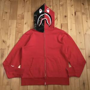 Black camo × red シャーク パーカー Lサイズ shark full zip hoodie a bathing ape bape エイプ ベイプ アベイシングエイプ 迷彩 gi496