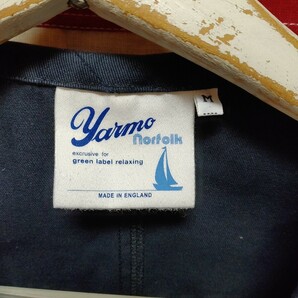 【極美品】YARMO NORFOLK ベスト green label relaxing別注 濃ネイビー Msize イギリス製の画像7