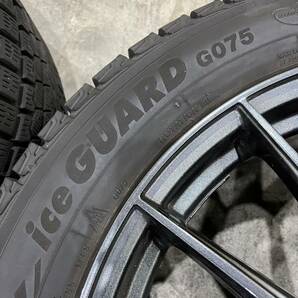 【中古美品】【セット商品】Weds VELVA SPORT2 19インチ 19×7.5J+38 5H/114.3 225/55R19 ヨコハマ 冬タイヤ付 大特価！ バリ山！の画像7