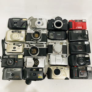 【R1304】各メーカー詰め合わせ フィルムカメラ コンパクトカメラ 大量 まとめ売り CHINON MINOLTA YASHICA KYOCERA PETRI kodak 他