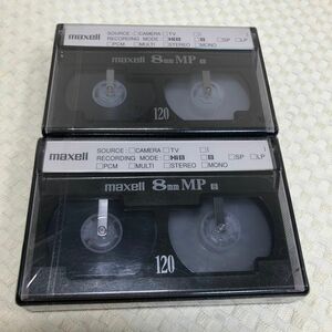8mm カセットテープ maxell 2本