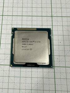 中古(一応動作確認済) CPU Intel Core i7 3770 3.40Ghz SR0PK 