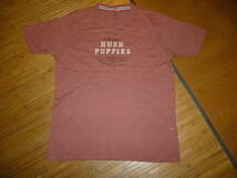 22-125♂：Hush Puppies　ハッシュパピー　ワッペン付きTシャツ　ブルーメート　size.LL　色.小豆　_画像1