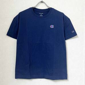 新品 L ★ Champion チャンピオン レディース 半袖 Tシャツ ネイビー ブルー クルーネック ロゴ コットン 綿 ボーイフレンド ルーズ 紺の画像4