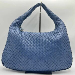 1円◎美品◎BOTTEGA VENETA ボッテガヴェネタ ホーボーバッグ ワンショルダーバッグ ハンドバッグ イントレチャート 編み込み レザー 