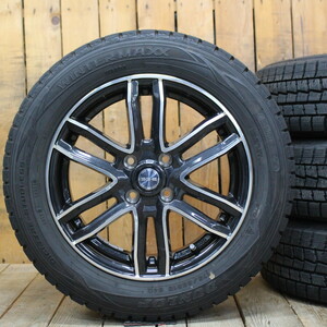 フィット シャトル アクア ヤリス グレイス インサイト マーチ等 15インチ 175/65R15 ダンロップ WM01 スタッドレスタイヤ ホイール 4本SET