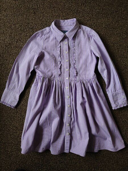 ラルフローレン シャツ ワンピース 6 120 キッズ 子供服 Ralph Lauren