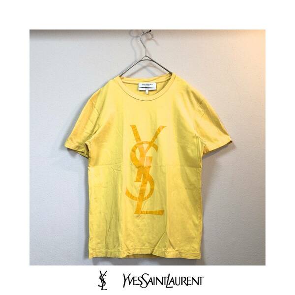 Yves Saint Laurent イヴ・サンローラン YSL Tシャツ メンズ 古着 S