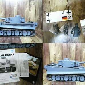 ☆ジャンク扱♪簡易作動OK♪HengLong ヘンロン 1/16 タイガーⅠ型 German Tiger I R/C ラジコン戦車 BB弾発射 エンジン音 予備BT付 管/R343の画像7