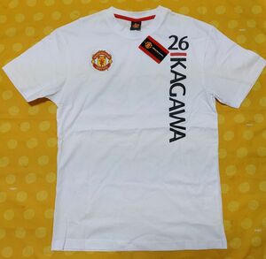 MANCHESTER UNITED　マンチェスターユナイテッド　KAGAWA　半袖Tシャツ　ホワイト